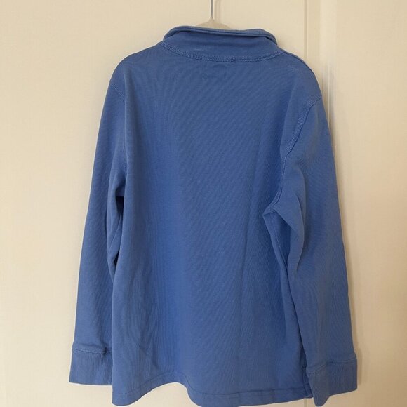 J Crew Crewcuts Blue Kids' half-zip cotton pullover - Picture 2 of 6